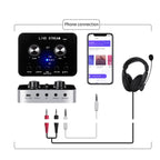 X7 Sound Card Voice Changer Mobile Phone And Computer Compatible With External Electronic Voice Call Microphone Live Sound Card