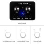 X7 Sound Card Voice Changer Mobile Phone And Computer Compatible With External Electronic Voice Call Microphone Live Sound Card