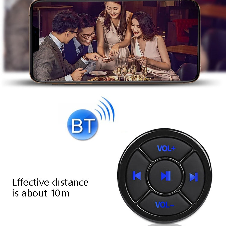 Car Mobile Phone Remote Control Bluetooth Wireless Multimedia Button Remote Control Music Playback Selfie
