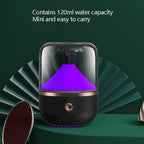 HX-930 Home Bedroom Round Mirror Essential Oil Aromatherapy Machine Ultrasonic Atomization Hydrating Spray Humidifier