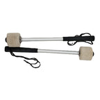 Percussion Accessories Wool Felt Stainless Steel Non-Slip Drumsticks Practice Playing Kick Drum Hammers