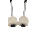 Percussion Accessories Wool Felt Stainless Steel Non-Slip Drumsticks Practice Playing Kick Drum Hammers