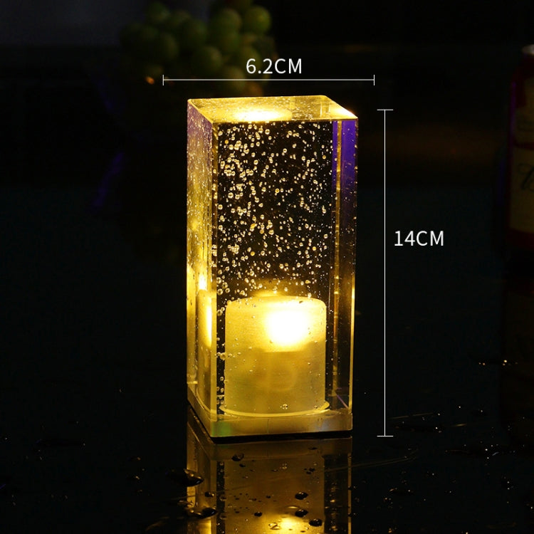 Square Colorful LED Crystal Lamp Bar Atmosphere Decorative Light