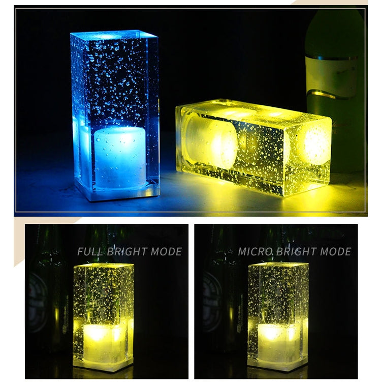 Square Colorful LED Crystal Lamp Bar Atmosphere Decorative Light