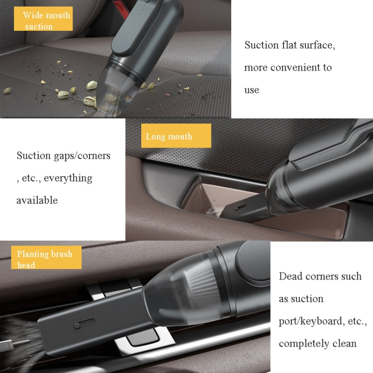 13000 Pa Car Vacuum Cleaner Wireless Handheld Mini Multi-Function UV Sterilization Vacuum Cleaner