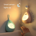 TL15 Cartoon Body Sensing Bedside Cabinet USB Charging Night Light