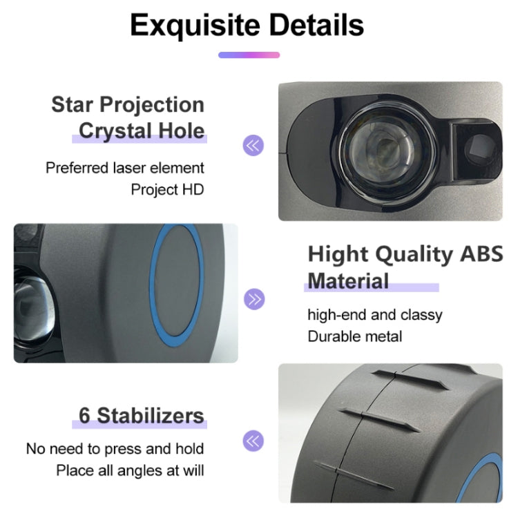 Remote Control LED Starry Sky Atmosphere Projector Lamp, Power Supply: