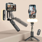 Removable Fill Light Phone Handheld Stabilizer with APP