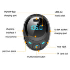 BT09 Car Bluetooth MP3 Digital Display Dual USB Charger