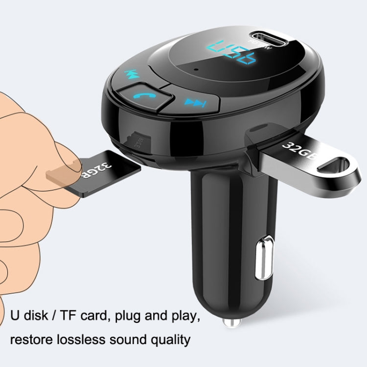 BT09 Car Bluetooth MP3 Digital Display Dual USB Charger