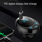 BT09 Car Bluetooth MP3 Digital Display Dual USB Charger