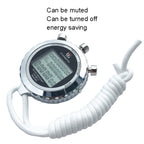 YS Metal Stopwatch 3 Rows Display Running Training Electronic Timers, Style: