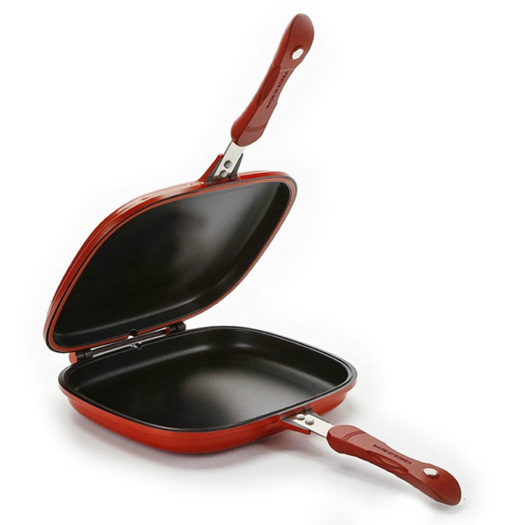 Household Pan Double Side Grill Fry Pan Cookware Double Face Pan