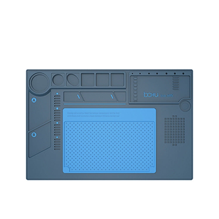 BAKU BA-695  2 in 1 TPR+Silicone Computer Phone Repair Desk Mat Heat Resistant Insulation Mat