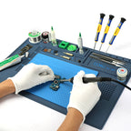 BAKU BA-695  2 in 1 TPR+Silicone Computer Phone Repair Desk Mat Heat Resistant Insulation Mat