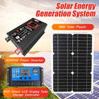 Home Solar Generator Inverter+30A Controller+18W 12V Solar Panel