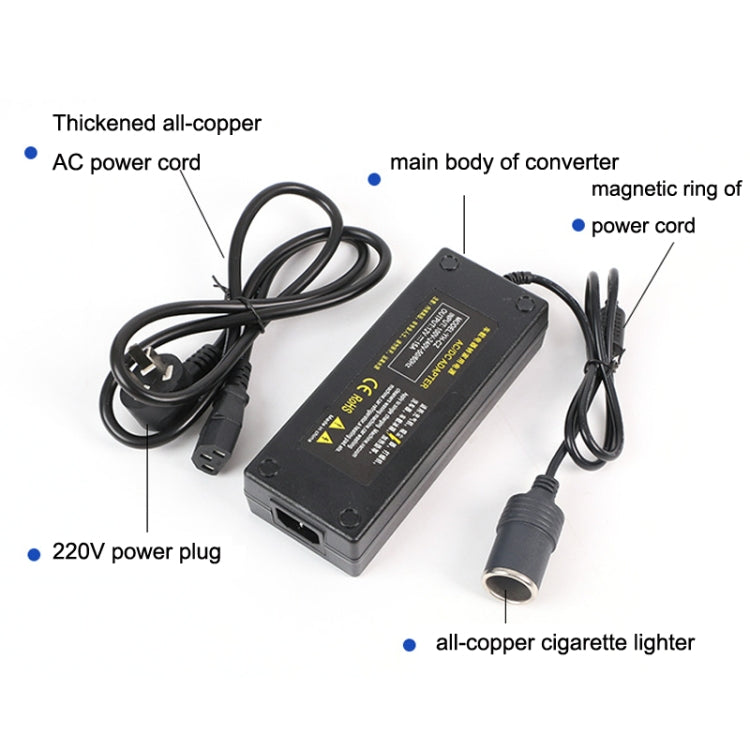 220V To 12V Power Converter 10A15A Car to Household Power Adapter, Plug Type: