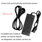 220V To 12V Power Converter 10A15A Car to Household Power Adapter, Plug Type: