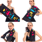 YDJ1223-1 Microfiber Double Sided Fleece Print Quick Dry Portable Sports Towel, Size: