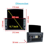 9.7 Inch Vertical Screen 2.5D Glass Car Android Universal Player Navigator MP5 Integrated Machine