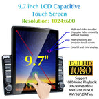9.7 Inch Vertical Screen 2.5D Glass Car Android Universal Player Navigator MP5 Integrated Machine
