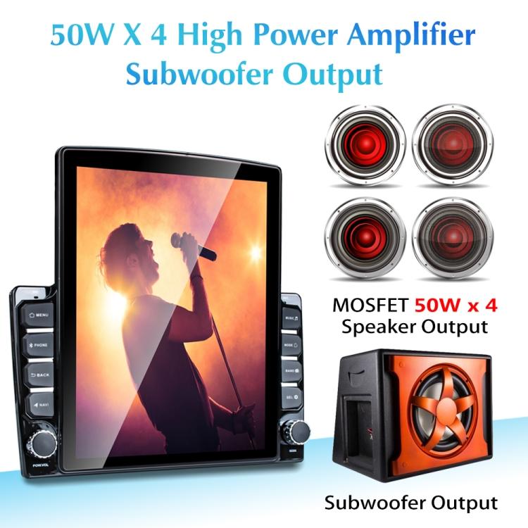 9.7 Inch Vertical Screen 2.5D Glass Car Android Universal Player Navigator MP5 Integrated Machine