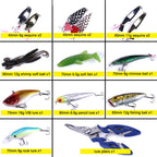 HENGJIA Sea Bass Fake Soft Bait Fishing Gear Accessories Freshwater Bait