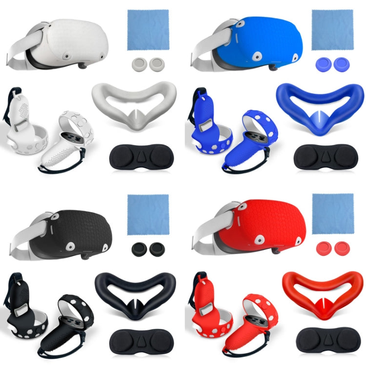 6 PCS/Set For Meta Quest Silicone All-Inclusive Console Controller Cover