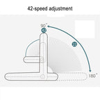 42-speed Adjustable Nursing Chair Folding Backrest Lumbar Support