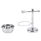 Men Manual Vintage Metal Shaver Stand Set