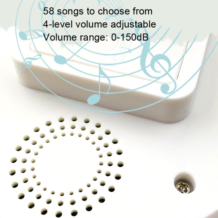 T10-1 1 For 1 Lighting Self-Power Generation Wireless Intelligent Anti -Rainwater Doorbell