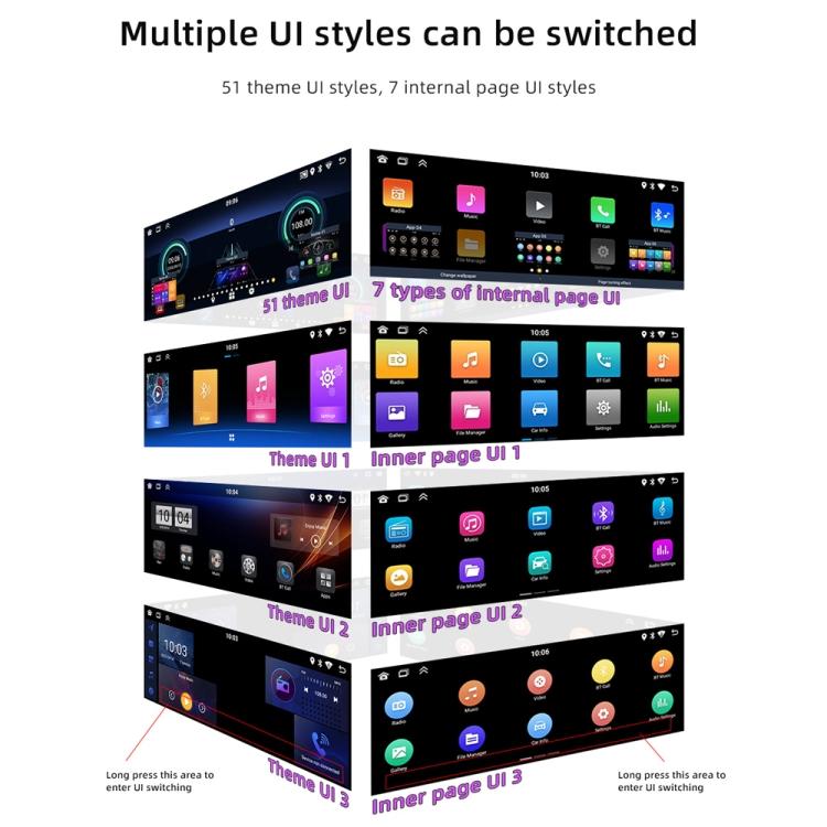 Car Radio Wireless Bluetooth Hands-Free Android Navigation