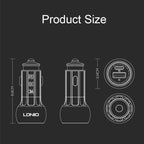 LDNIO C1 36W PD + QC 3.0 Car Fast Charger High Power Intelligent USB Car Charger