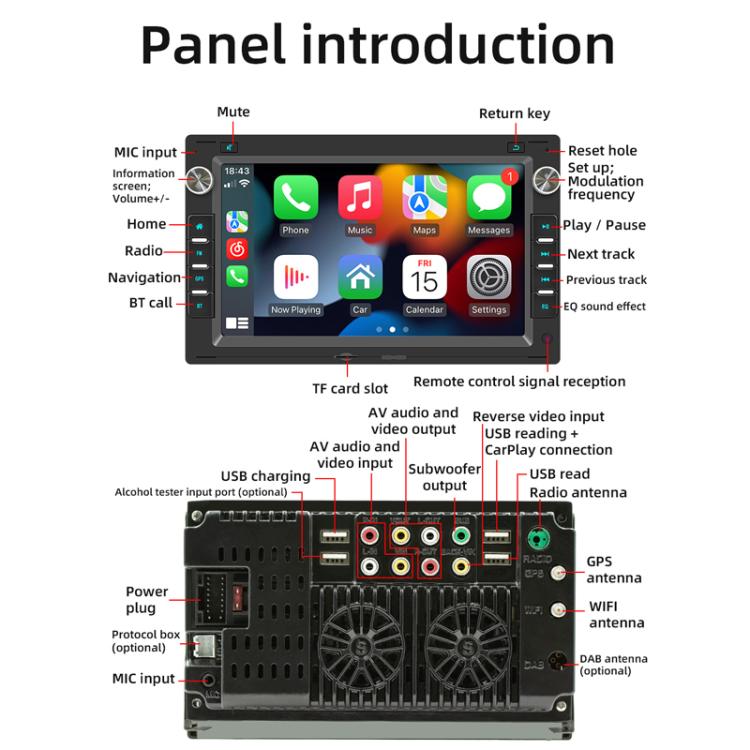 For Volkswagen Passat 7 Inch Bluetooth GPS Navigation Car Player