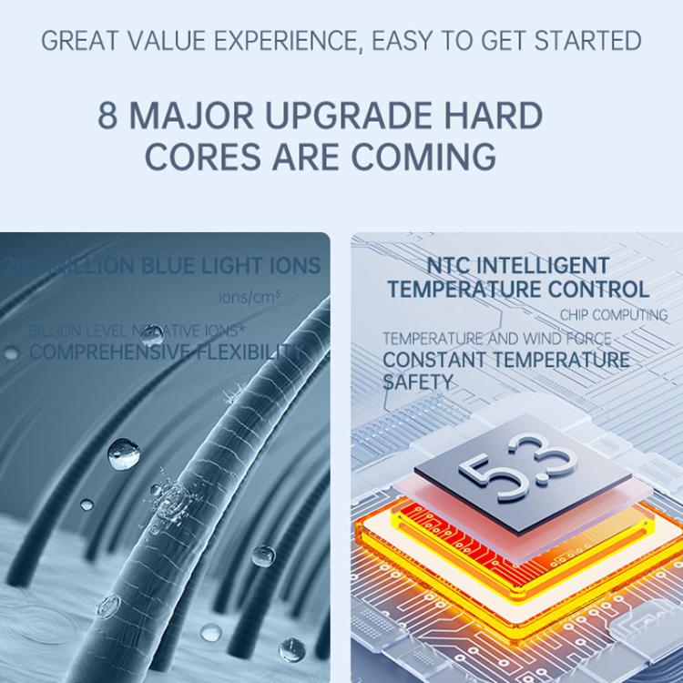 SENBAILU Household Blue Light Hot Cold Wind High Power Hair Dryer