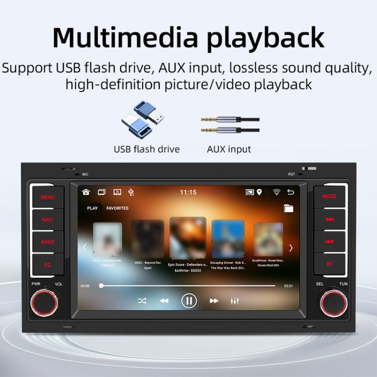 For Volkswagen Touareg 7 Inch GPS Navigation WIFI Car MP5