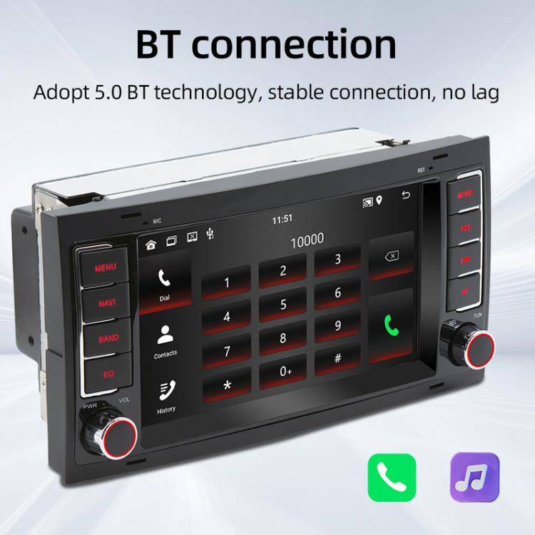 For Volkswagen Touareg 7 Inch GPS Navigation WIFI Car MP5