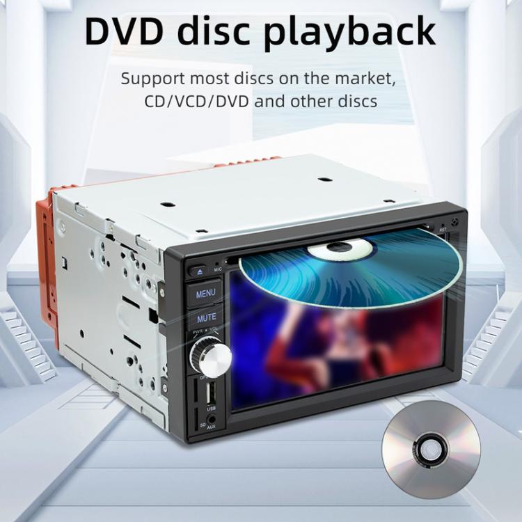 6.2 inch Bluetooth AUX Mobile Phone Interconnection USB Interface Car DVD