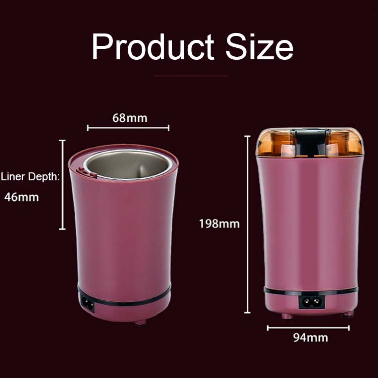 M150A Stainless Steel Electric Mini Coffee Grinder Grain Bean Grinding Machine, Spec: