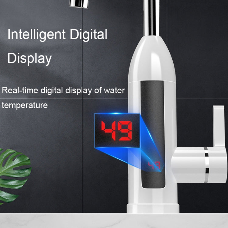 Smart Household Digital Display Instant Hot Kitchen Electric Faucet, Plug:
