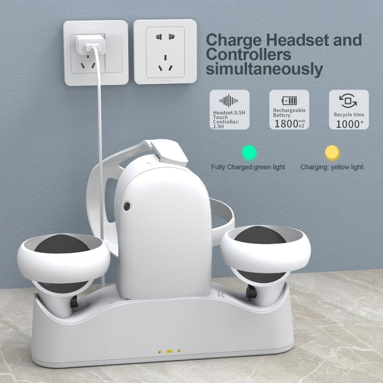 JYS OC003 For Meta Quest VR Glasses Grip Magnetic Base Charger