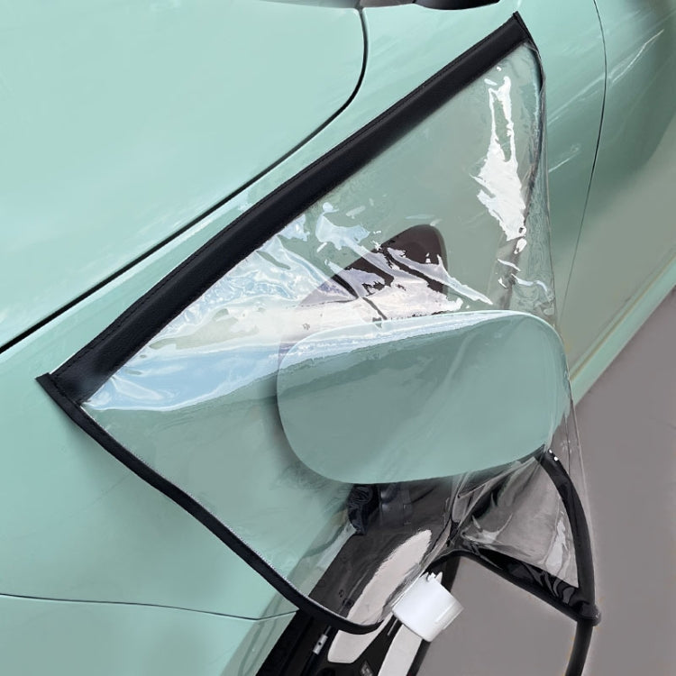 Electric Vehicle Charging Port Magnetic Transparent Rain Cover