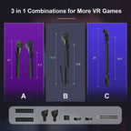 For Meta Quest Pro VR Glasses Golf Game Light Pole Handle Extended Rod