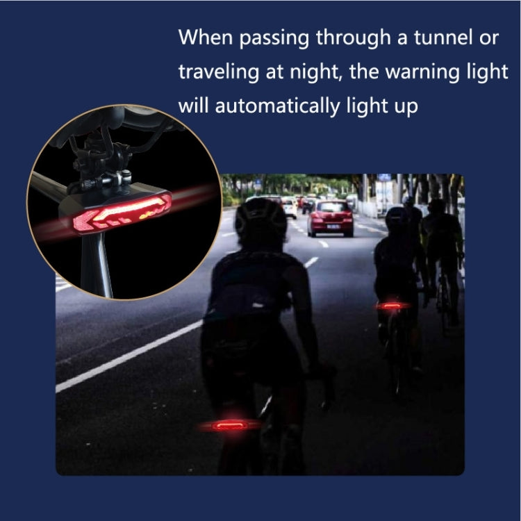 SF31 Bicycle Smart Brake Taillight USB Alerter Night Ride Ride Mountain Vehicle Turn LED Taillights