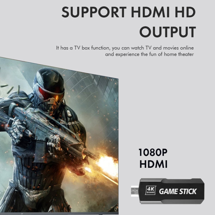 GD10 2.4G Wireless 4K HD TV Game Console PSP Game Box