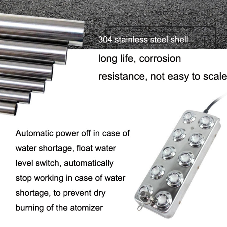 Ultrasonic Atomization Accessories 10 Heads Fog Maker Landscape Large Fog Volume Humidifier Atomization Plate