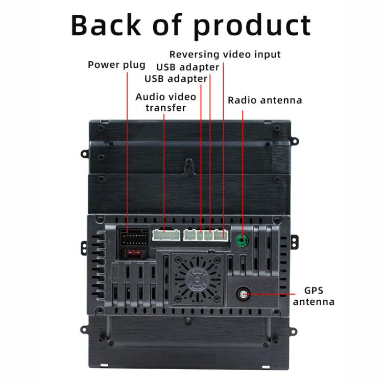 9.7 inch Vertical Screen Bluetooth Radio Android 13 GPS Navigation Device