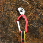XINDA  22KN Rock Climbing  Straight Quickdraw Spring-loaded Gate Buckle Aluminum Carabiner
