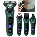 Smart Electric Shaver LCD Digital Display Three-head USB Rechargeable Floating Razor