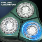 Smart Electric Shaver LCD Digital Display Three-head USB Rechargeable Floating Razor